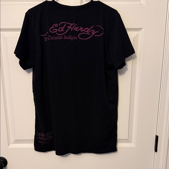 Ed Hardy Black Graphic Tee - Picture 2 of 2